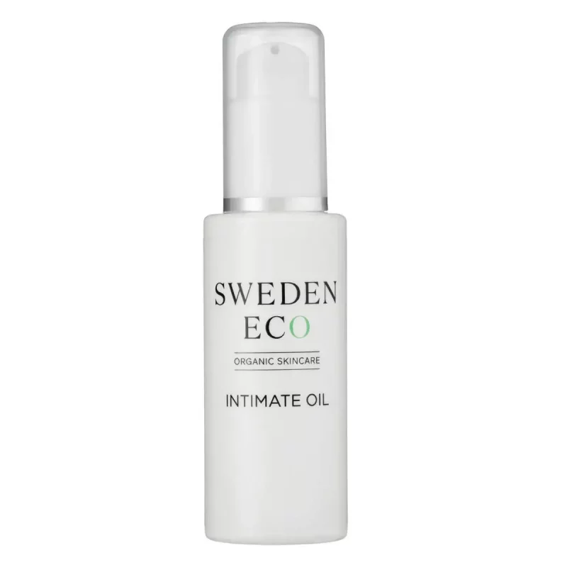Sweden Eco Organic Intimate Oil i vit pumpflaska 50 ml