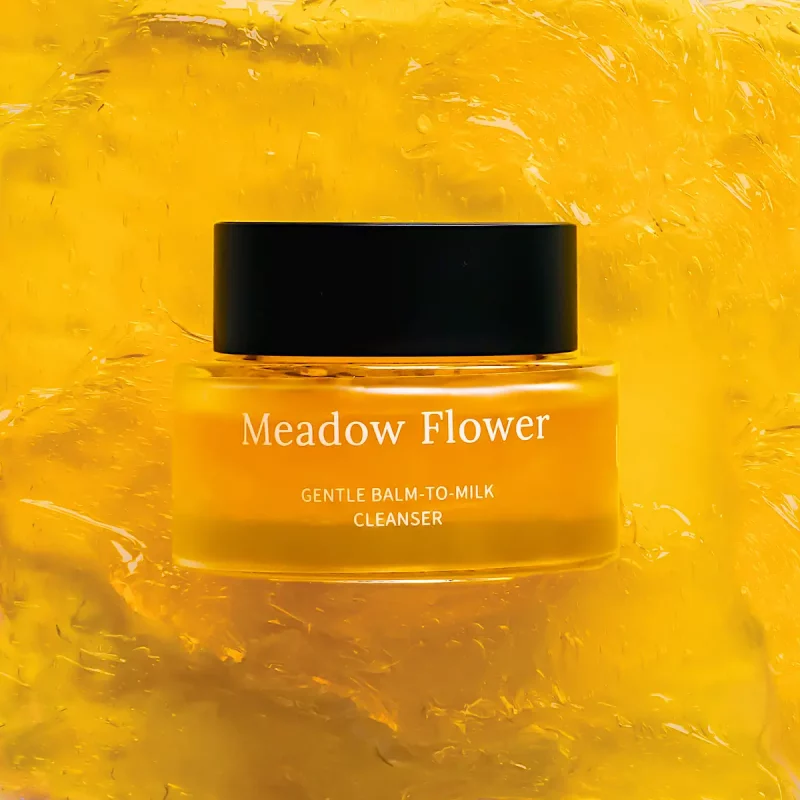 Meadow Flower Gentle Balm-to-Milk Cleanser i glasburk