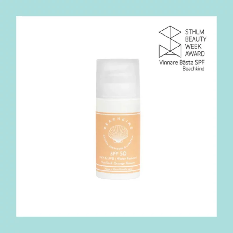 Beachkind solskydd SPF 50 i airless pumpflaska 50 ml