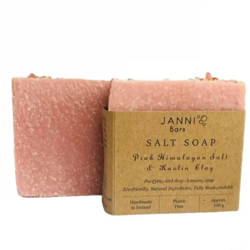 Handgjord salttvål med himalayasalt från Janni Bars